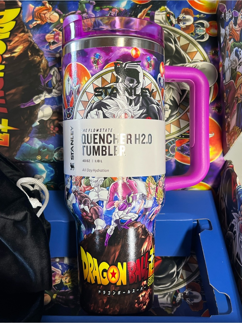 Dragon Ball Stanley Quencher H2.0 Tumbler - Vibrant Multicolor Anime Design 40oz - Picture 2 of 14